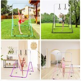 Gymnastiekstang, in hoogte verstelbaar,inklapbaar, horizontaal, met gymnastiekringen