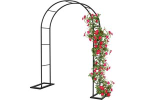 Xverycan Rozenboog Metaal 188x230cm Tuinboog Klimplant Hek - 30% Korting!