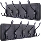 SKOLOO Rustic Large Coat Rack Wall Mount-38.6'' Long Coat Rack for Wall, Wood Coat Rack Hook, Farmhouse Coat Hanger Wall Mount for Hanging Jacket Coat