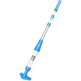 Pool Vacuum Cleaner, 3 in 1 Electric Pool Hoover with Length Adjustable Handle, Rechargeable Vacuum for Spas, Hot Tubs, Small Pools - Running time up to 90 Minutes, Blue