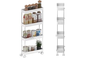 Keukenwagen met 4 niveaus & 11 haken - 30% korting!