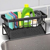 Keuken Spoelbak Organizer - Zwart - 30% Korting