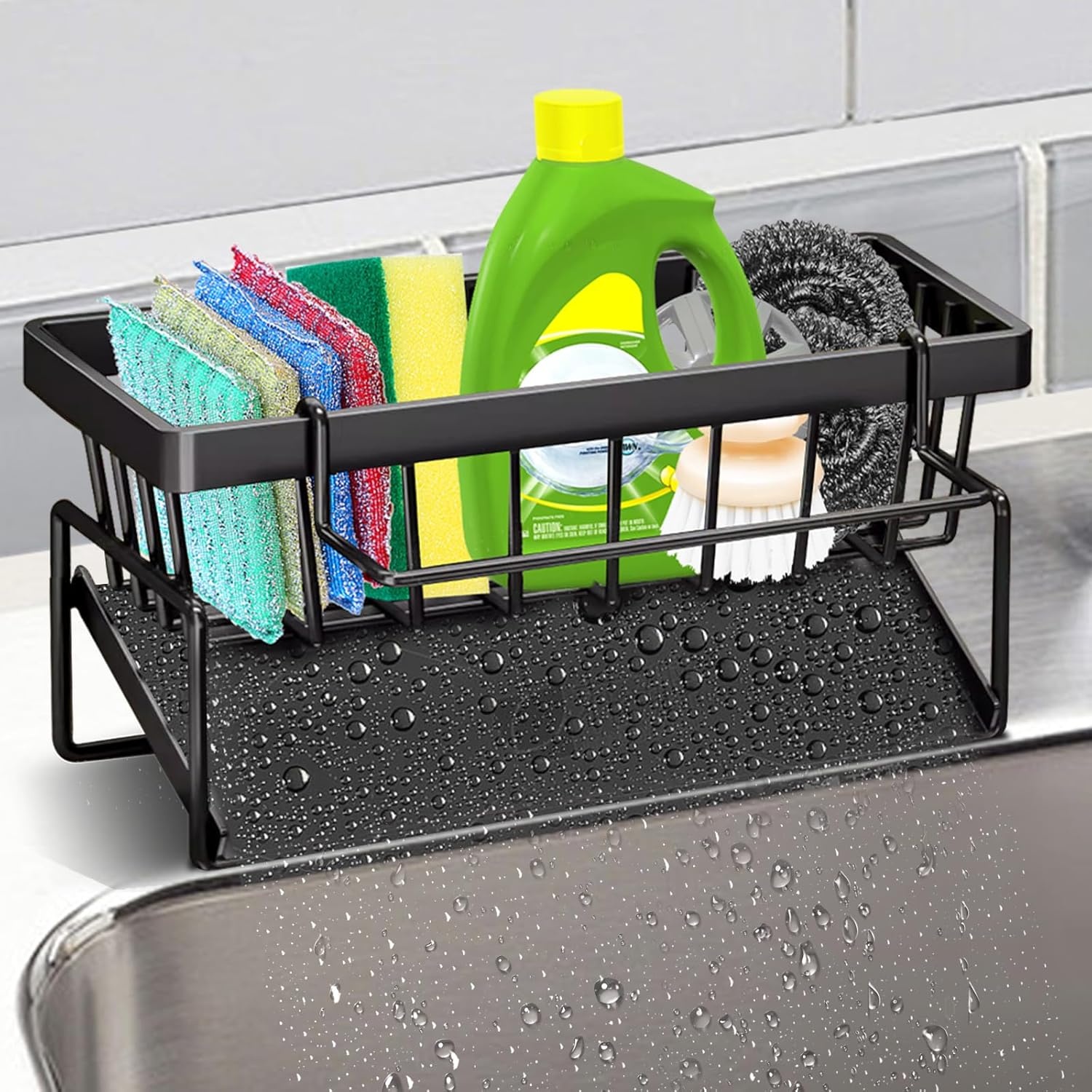 Keuken Spoelbak Organizer - Zwart - 30% Korting
