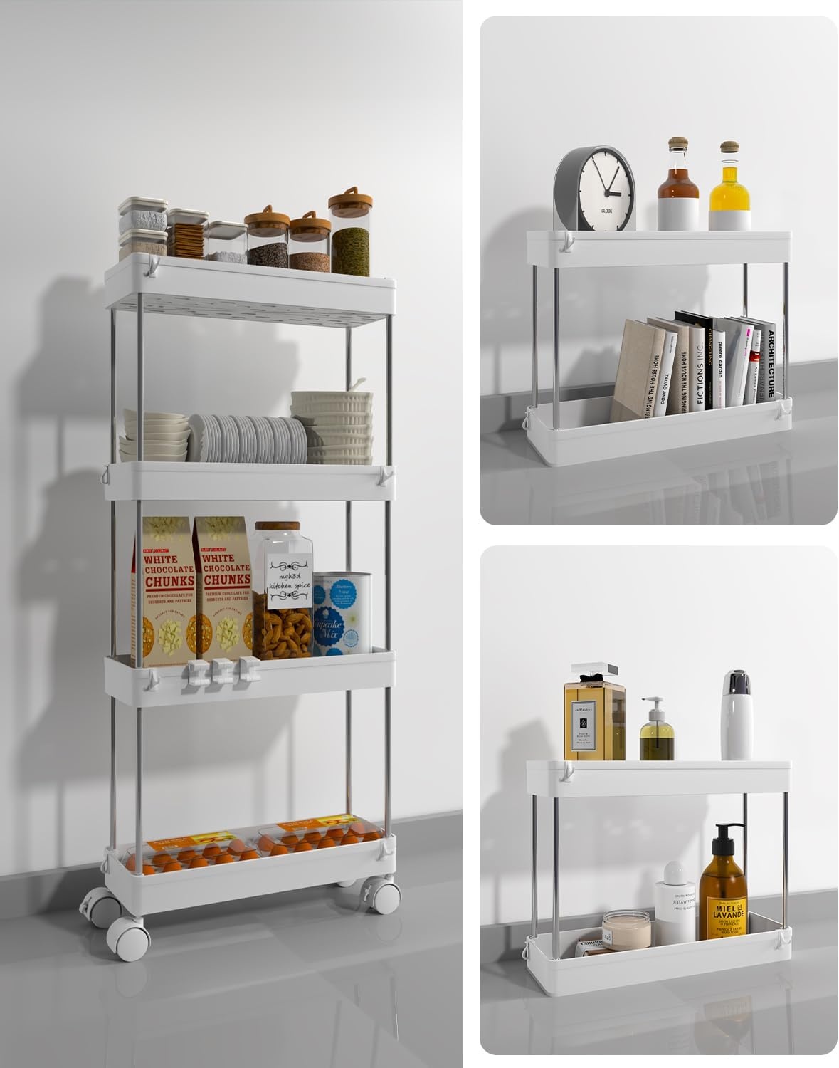 Keukenwagen met 4 niveaus & 11 haken - 30% korting!