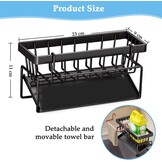 Keuken Spoelbak Organizer - Zwart - 30% Korting