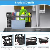 Keuken Spoelbak Organizer - Zwart - 30% Korting