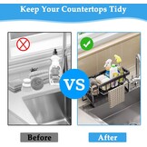 Keuken Spoelbak Organizer - Zwart - 30% Korting