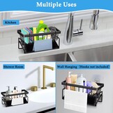 Keuken Spoelbak Organizer - Zwart - 30% Korting