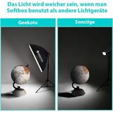 GEEKOTO Softbox Set Fotostudio 50x70cm | 35% Korting