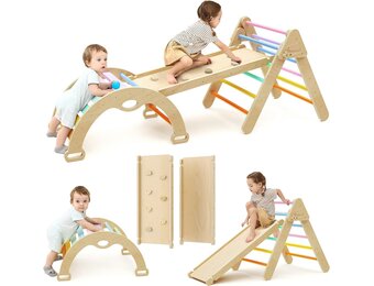 Mosebears Montessori Klimrek + Glijbaan - 30% Korting!