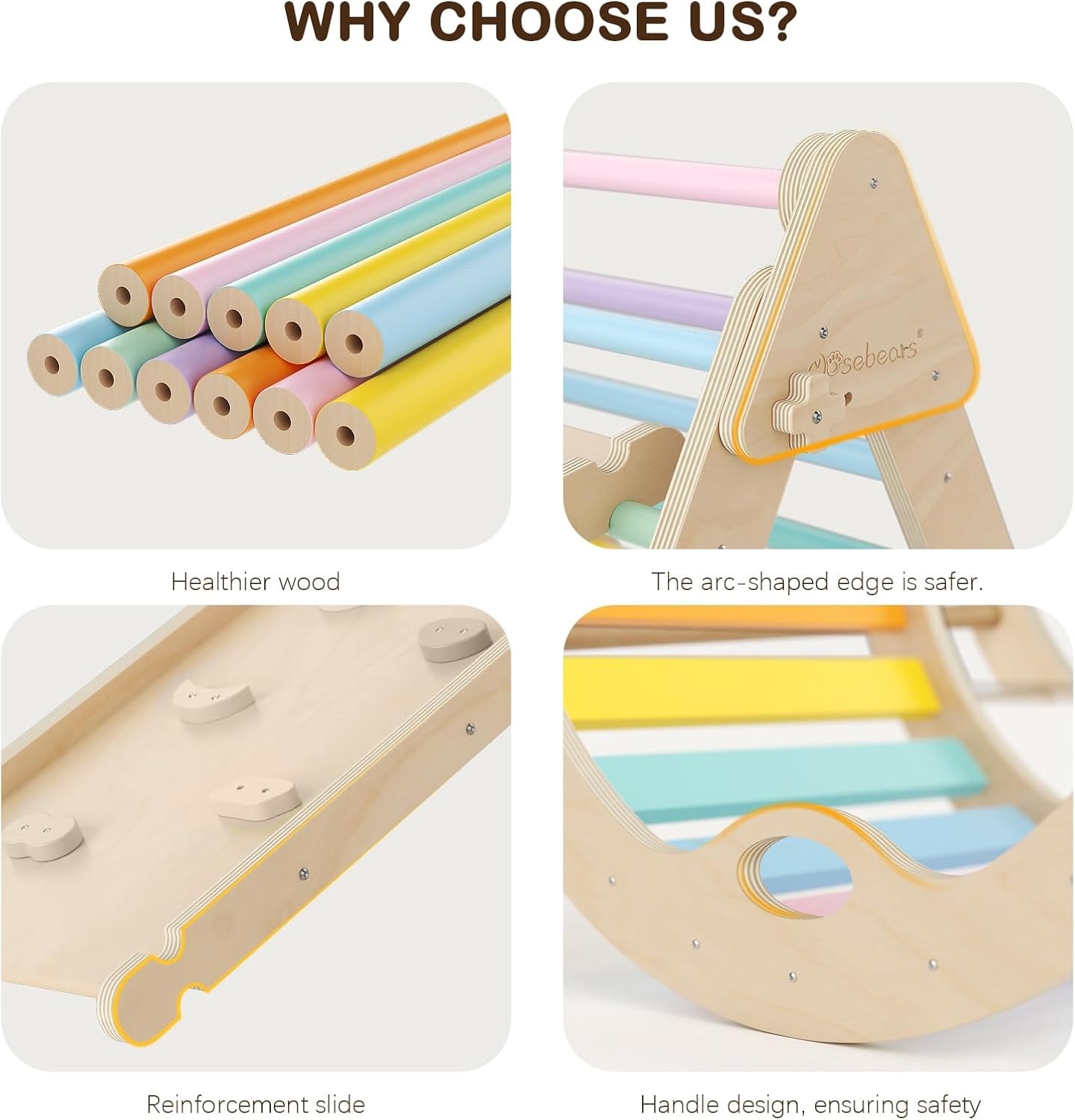 Mosebears Montessori Klimrek + Glijbaan - 30% Korting!