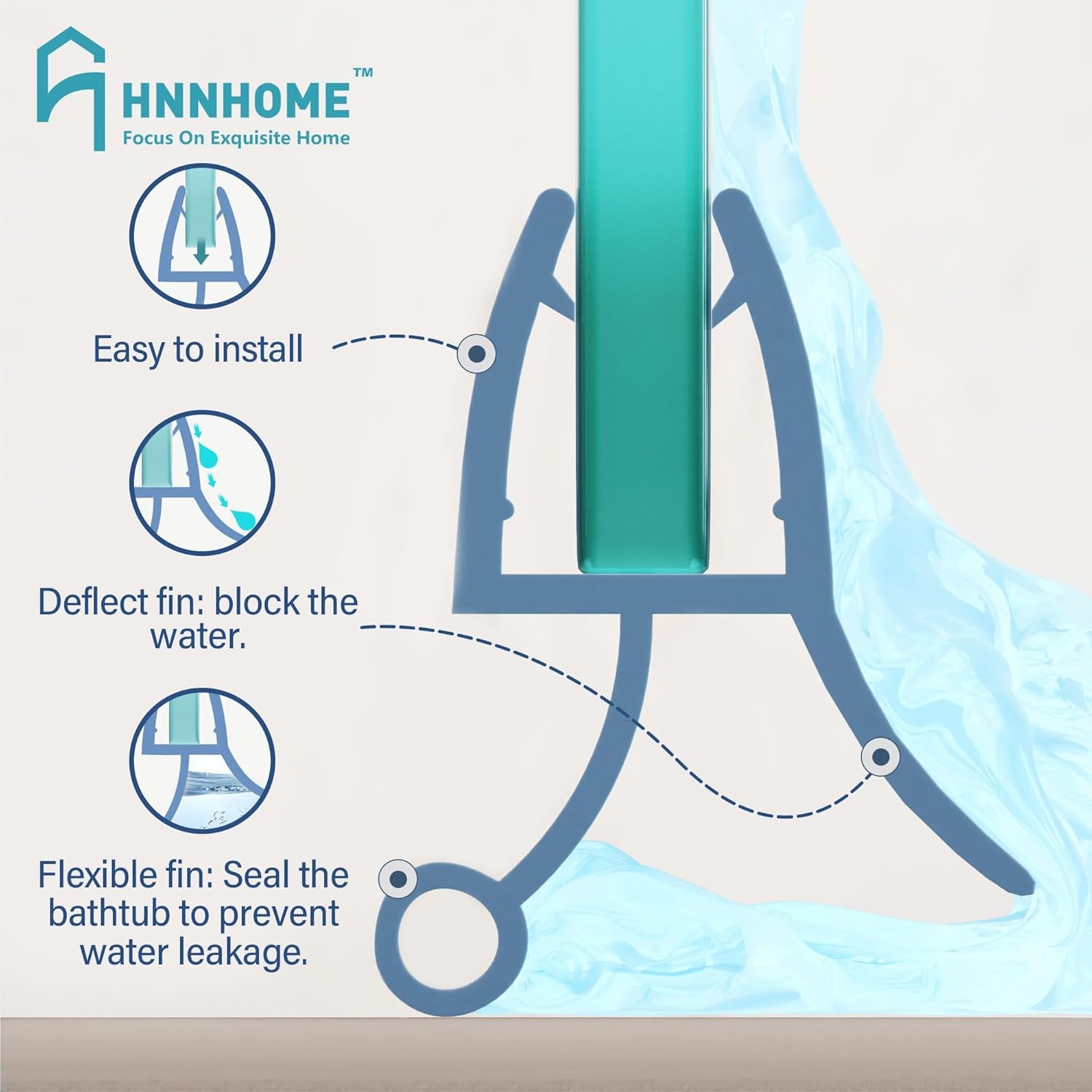 HNNHOME Douche-afdichting Rubber-Kunststof 30% Korting