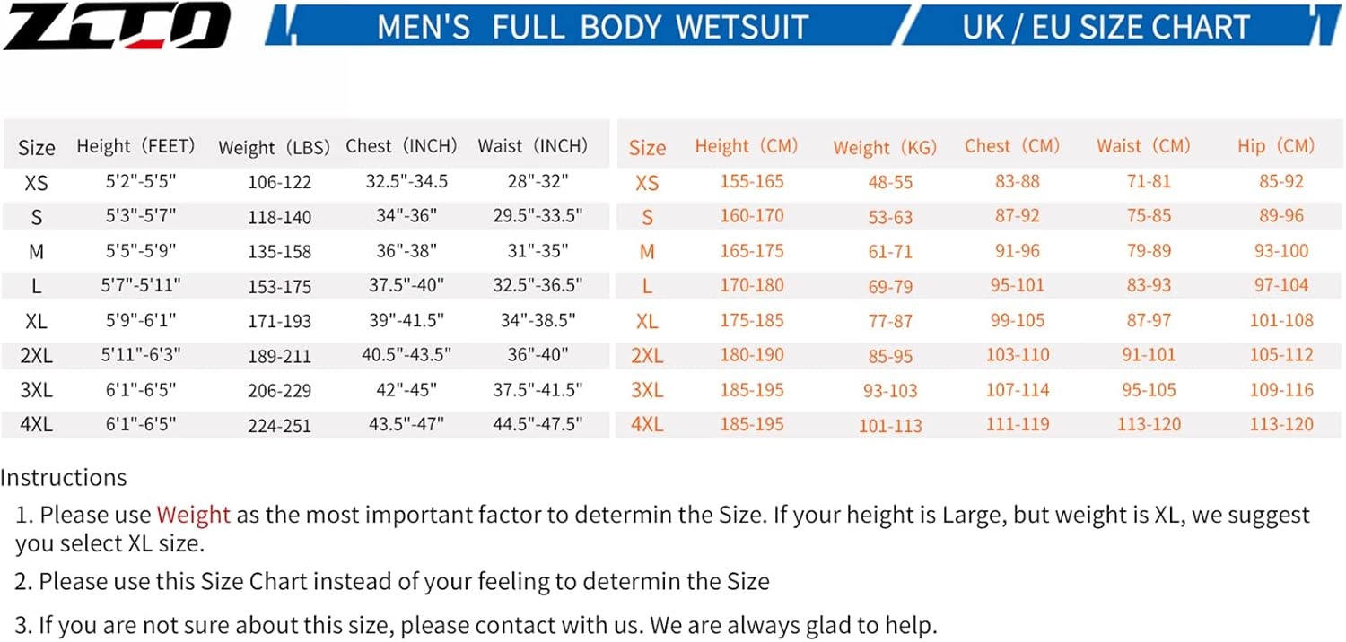 Wetsuit Men and Women 3mm Neoprene Diving Wet Suit with Front Zipper for Scuba Surfing Cold Water (Black+Grey, XL)