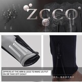 Wetsuit Men and Women 3mm Neoprene Diving Wet Suit with Front Zipper for Scuba Surfing Cold Water (Black+Grey, XL)