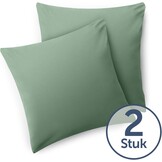 Blumtal kussenhoes 45 x 45cm, 2 stuks - OEKO-TEX cert. Kussenhoezen 100% microvezel in extra zacht & machine wasbaar - Kussenhoes Zomer Groen - Groen