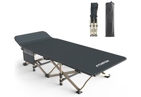 Campingbed Opvouwbaar - Extra Breed & Robuust (tot 200 kg) - 30% Korting!