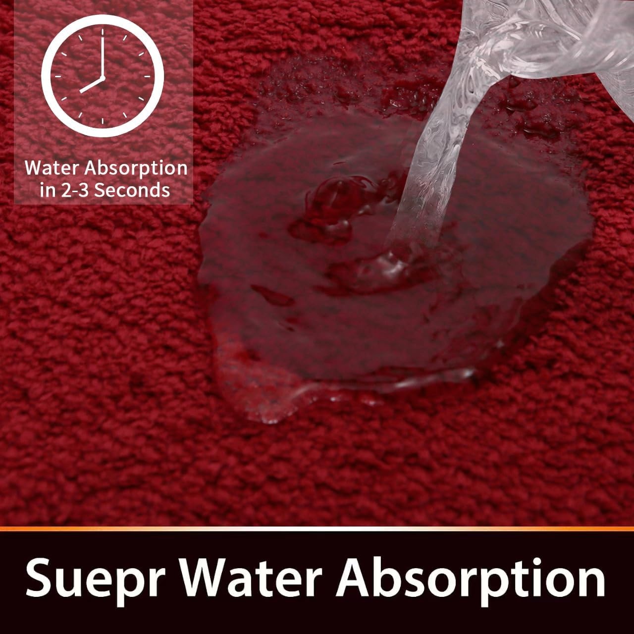 Extra Grote Rode Badmat (60x180 cm) - 30% Korting