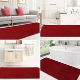Extra Grote Rode Badmat (60x180 cm) - 30% Korting