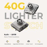 Flow Lite 100 toetsen Low Profile mechanisch toetsenbord, oplaadbaar draadloos toetsenbord met 2,4G-ontvanger, bluetooth en kabelverbinding voor Windows, Mac/Spector lineaire switches (off-white)