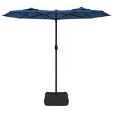 vidaXL Dubbele Parasol Azuurblauw 316cm - 65% Korting!