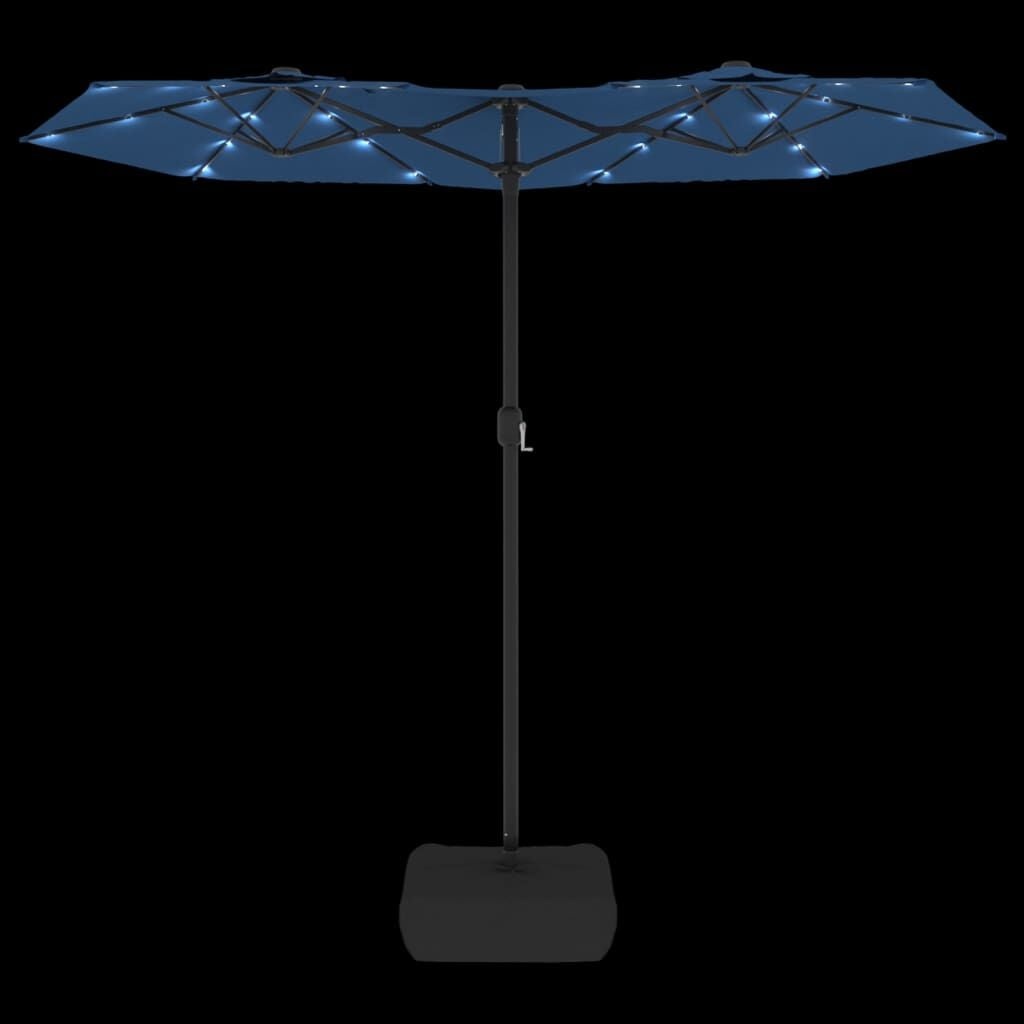 vidaXL Dubbele Parasol Azuurblauw 316cm - 65% Korting!