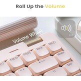 Flow Lite 100 toetsen Low Profile mechanisch toetsenbord, oplaadbaar draadloos toetsenbord met 2,4G-ontvanger, bluetooth en kabelverbinding voor Windows, Mac/Spector lineaire switches (off-white)