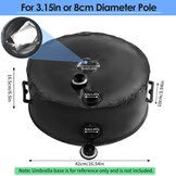 1Pc paraplubasis gewicht tas tot 23kg water, met 2 duurzame handgrepen en grote import en export, Parasol waterzak gewichten voor 3.15in Diameter Outdoor tuin patio Offset Stand