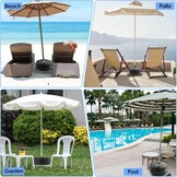 1Pc paraplubasis gewicht tas tot 23kg water, met 2 duurzame handgrepen en grote import en export, Parasol waterzak gewichten voor 3.15in Diameter Outdoor tuin patio Offset Stand