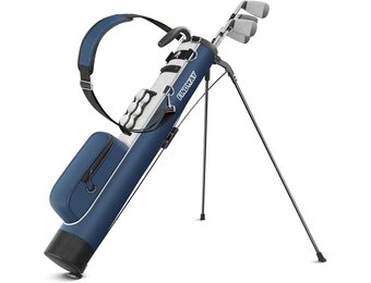 Findway Lichtgewicht Golf Stand Bag, Draagbaar en Duurzaam, Geschikt voor Driving Range, 3-par Course en Executive Course, 31.5 Inch Hoog