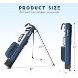Findway Lichtgewicht Golf Stand Bag, Draagbaar en Duurzaam, Geschikt voor Driving Range, 3-par Course en Executive Course, 31.5 Inch Hoog