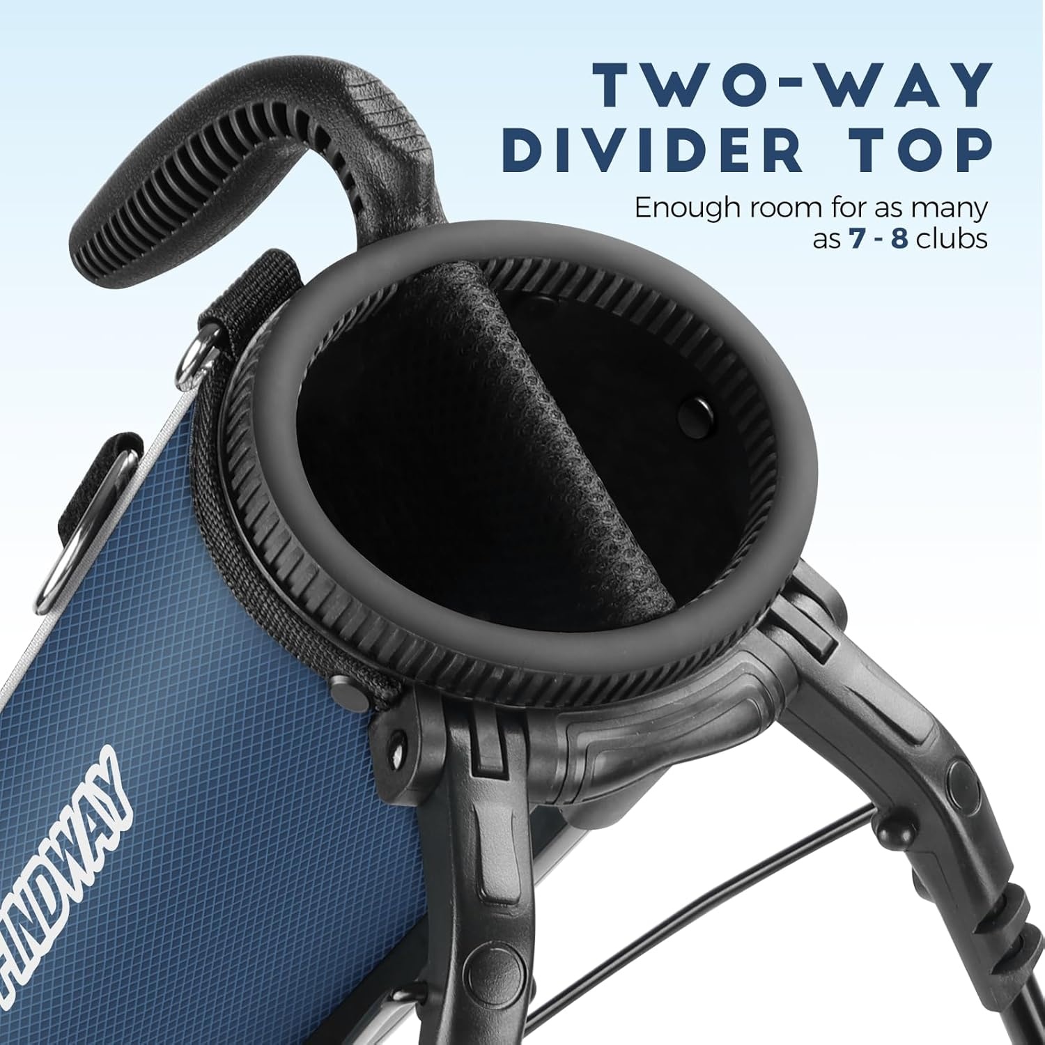 Findway Lichtgewicht Golf Stand Bag, Draagbaar en Duurzaam, Geschikt voor Driving Range, 3-par Course en Executive Course, 31.5 Inch Hoog
