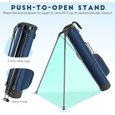 Findway Lichtgewicht Golf Stand Bag, Draagbaar en Duurzaam, Geschikt voor Driving Range, 3-par Course en Executive Course, 31.5 Inch Hoog