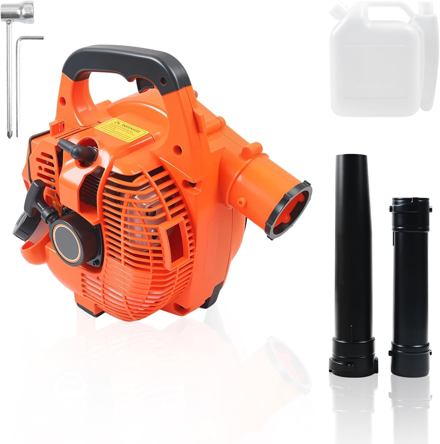 Handheld Petrol Leaf Blower Cordless Leaf Vacuum Leaf Blower 26cc Blowing Device, 380CFM Garden Fan, 2-Stroke Air-Cooled Motor, Portable Motor Blower for Leaves Patios