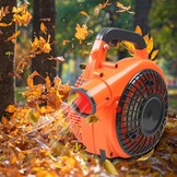 Handheld Petrol Leaf Blower Cordless Leaf Vacuum Leaf Blower 26cc Blowing Device, 380CFM Garden Fan, 2-Stroke Air-Cooled Motor, Portable Motor Blower for Leaves Patios