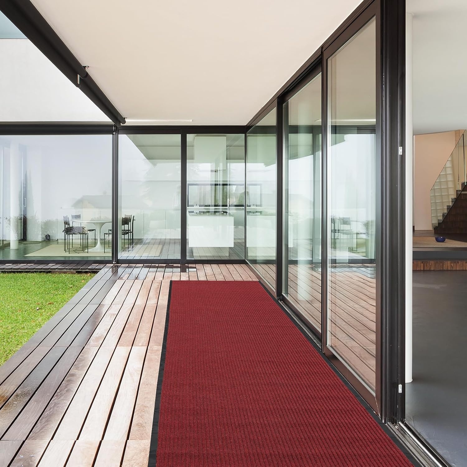 Tapijtloper Gang 90x500cm Rood Antislip - Nu 55% Korting!