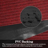 Tapijtloper Gang 90x500cm Rood Antislip - Nu 55% Korting!