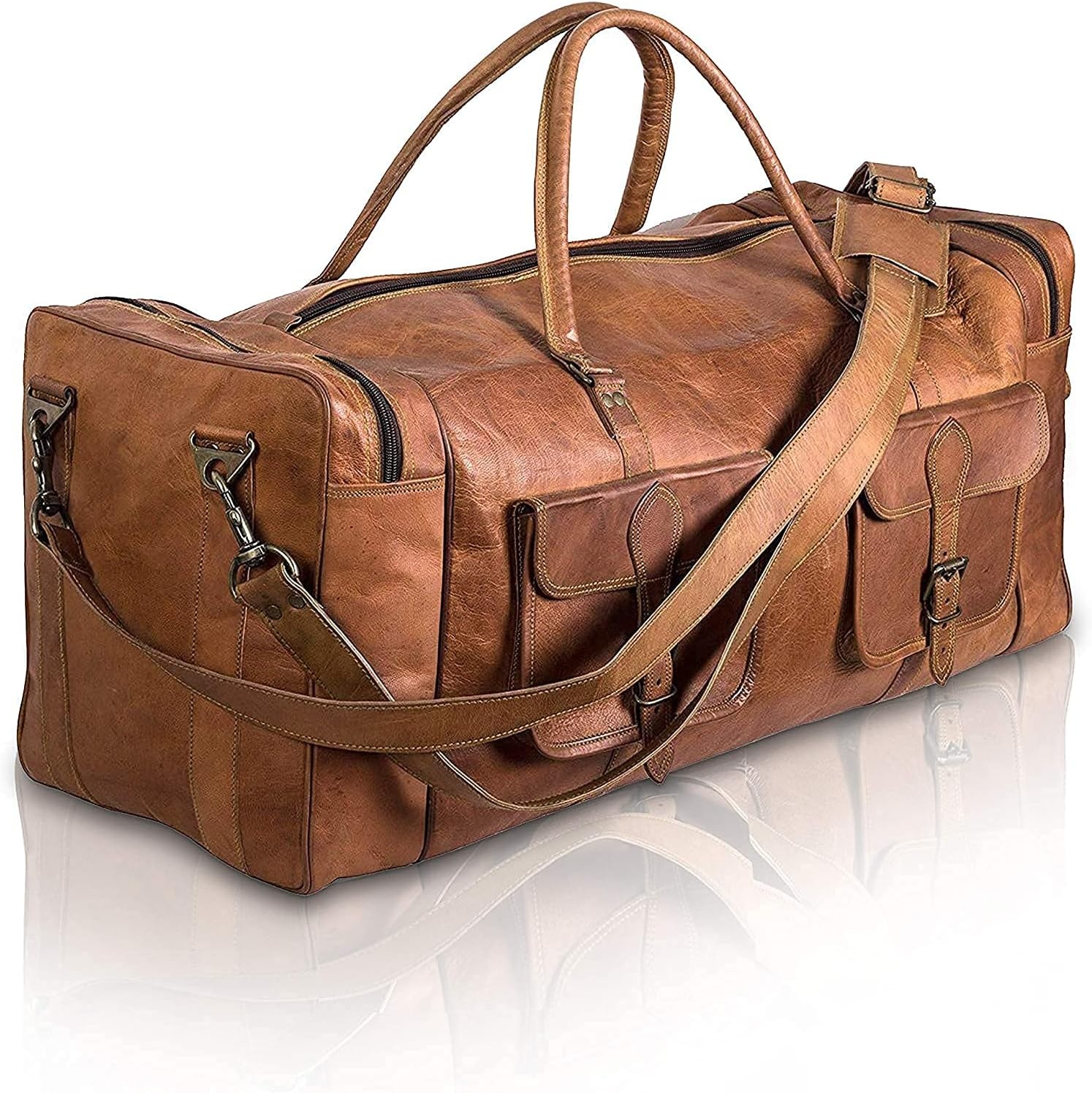 Leren Reistas Heren | Weekender Bag | 30% Korting