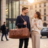 Leren Reistas Heren | Weekender Bag | 30% Korting