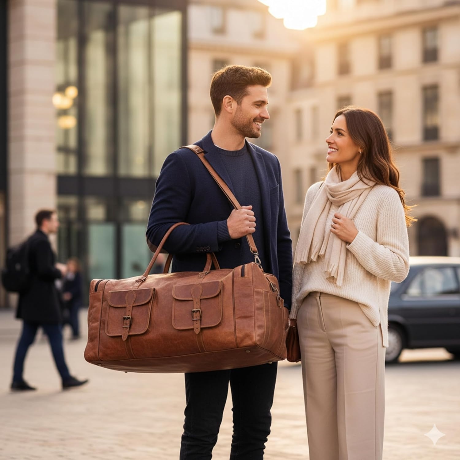 Leren Reistas Heren | Weekender Bag | 30% Korting