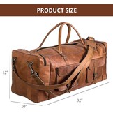 Leren Reistas Heren | Weekender Bag | 30% Korting
