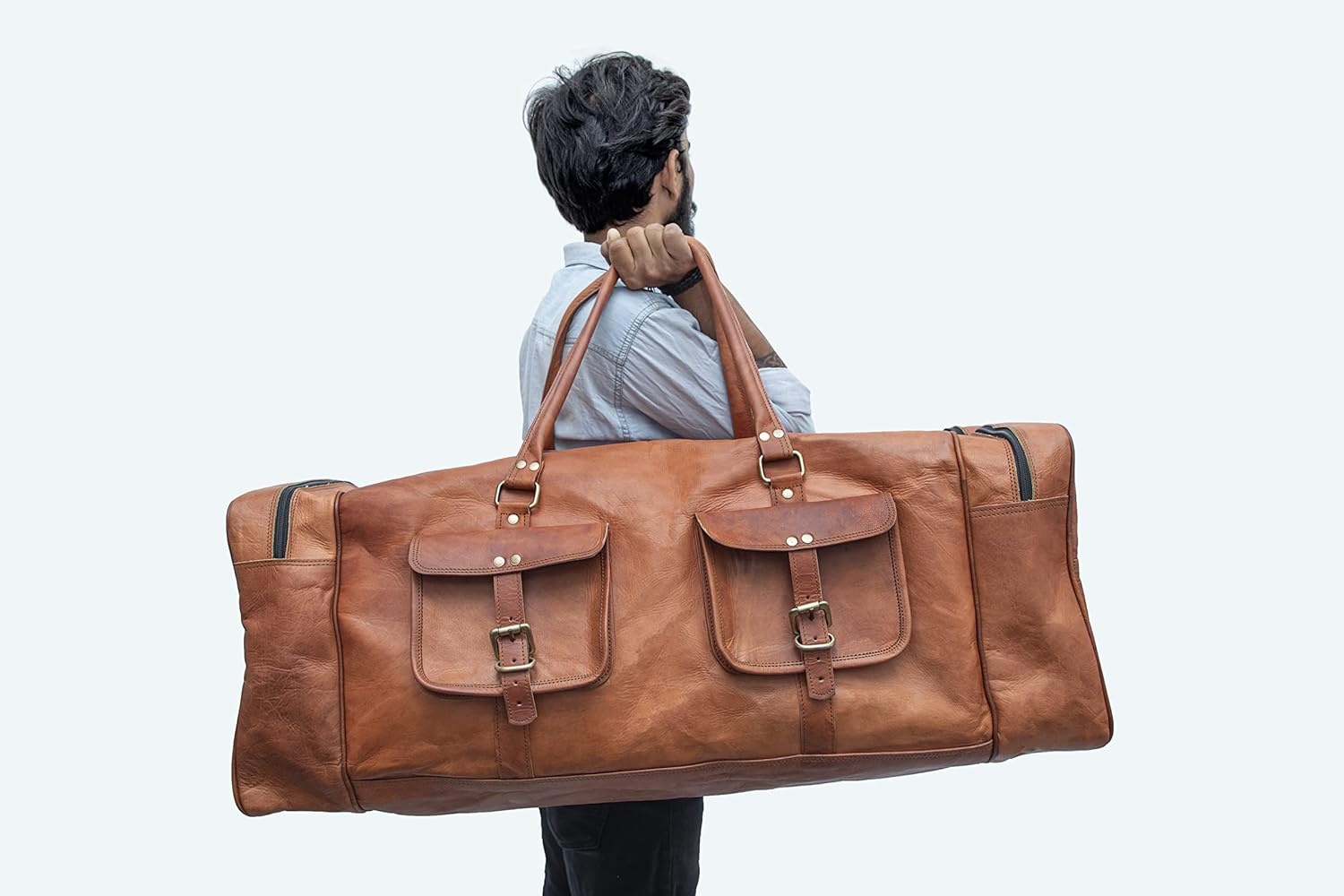 Leren Reistas Heren | Weekender Bag | 30% Korting
