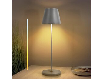 Led-tafellamp Grijs 30% Korting - Draadloos & Dimbare Accu