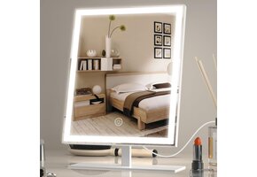 Geretourneerde Make-upspiegel met Verlichting (Wit, 30cm) - 30% Korting!