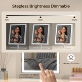 Geretourneerde Make-upspiegel met Verlichting (Wit, 30cm) - 30% Korting!