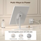 Geretourneerde Make-upspiegel met Verlichting (Wit, 30cm) - 30% Korting!