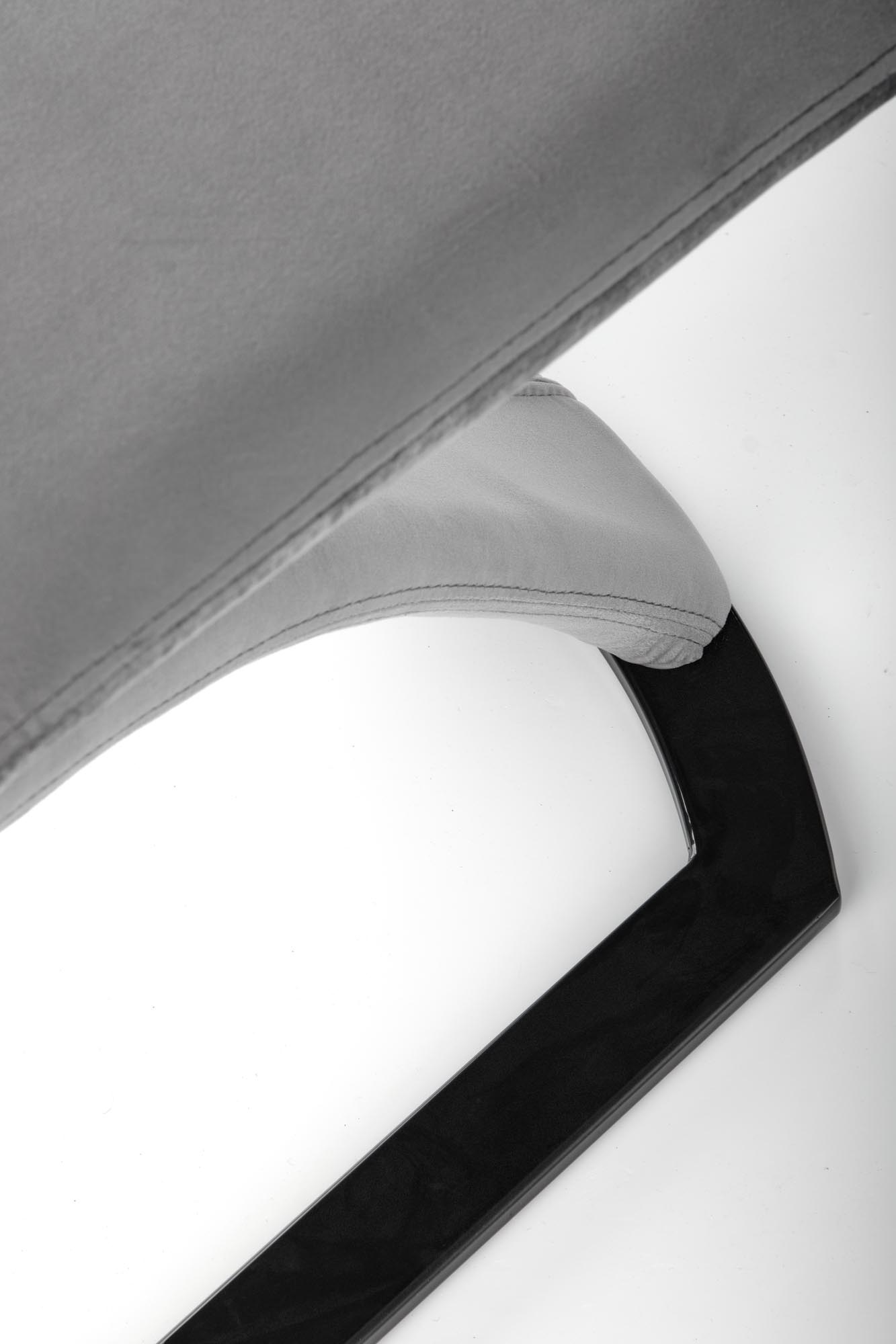 Eetkamerstoel Fluweel Grijs - 46x102x61 cm - 35% Korting