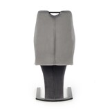 Eetkamerstoel Fluweel Grijs - 46x102x61 cm - 35% Korting