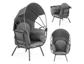 Loungestoel Tuin: Opvouwbaar & UV-bescherming - Nu 35% Korting!