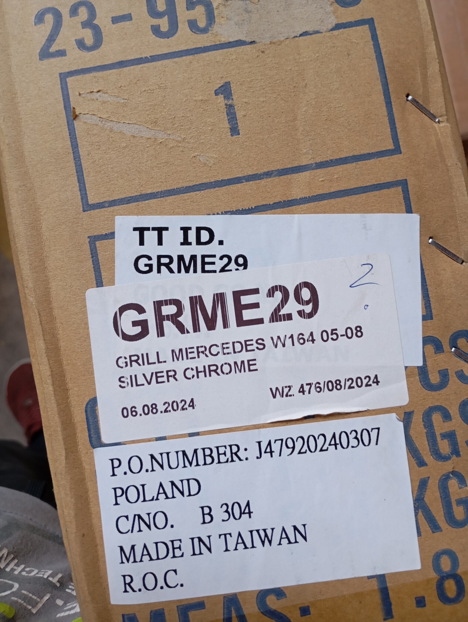 Grill Mercedes W164 05-08 Zilver Chroom - 40% Korting