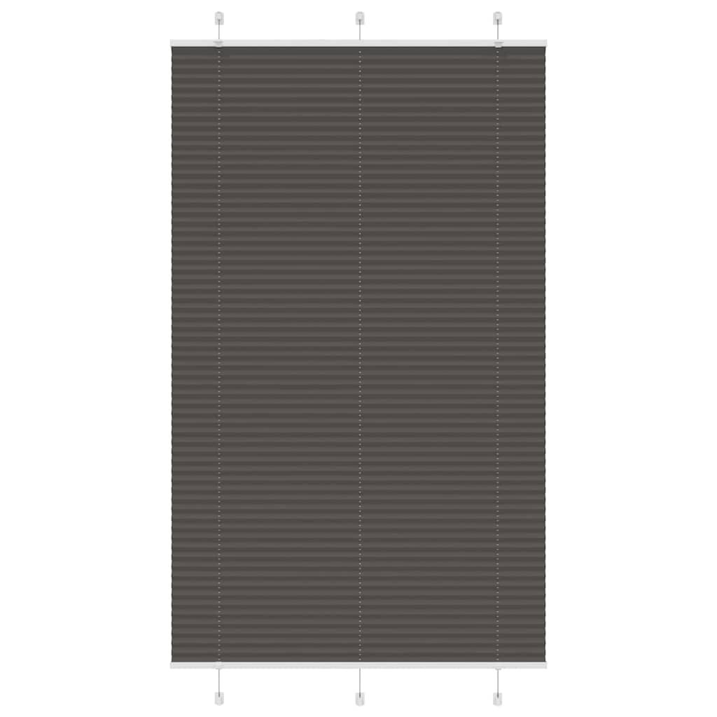 vidaXL Plissé rolgordijn Zwart 120x200cm - 65% Korting!